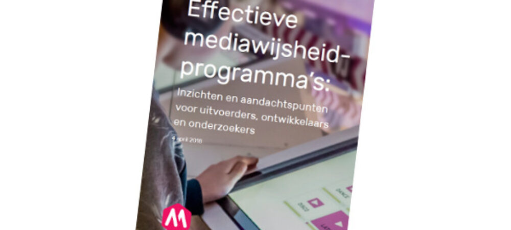 mediawijsheidprogramma's,effectiviteit,rapport
