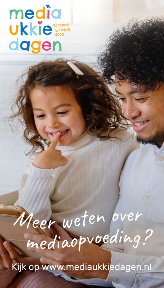 Kijk op mediaukkiedagen.nl voor meer informatie over mediaopvoeding
