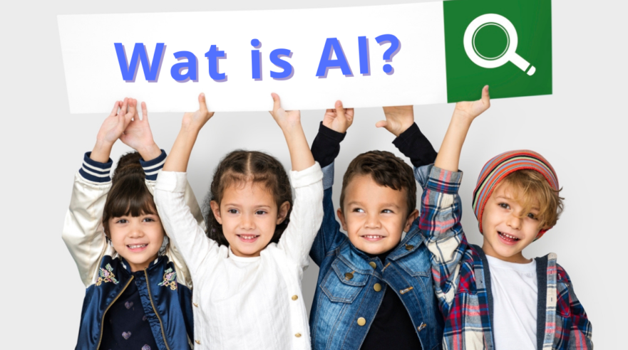 Artificial kunstmatige intelligentie kinderen vragen in gesprek AI