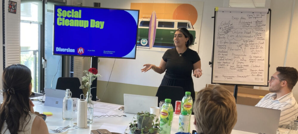 Social cleanup day training diversion